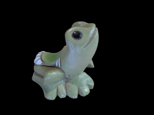 Green frog artesania - green,