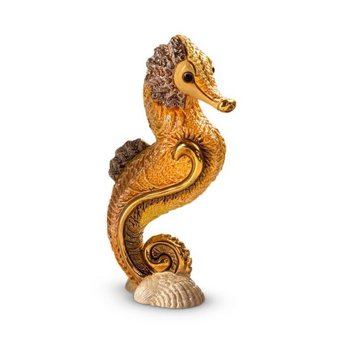 Orange seahorse artesania - seahorse,